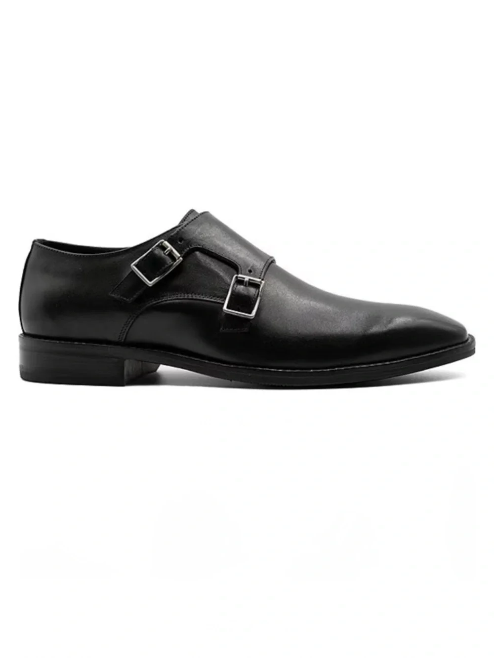 BRUNO MAGLI Paro Dark Brown Structured Buckle Strap Dress Shoes Oxford Sz 11 M